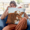 Calf Throw Pillow By David Stribbling