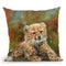 Cheetah Cub Laying Down Throw Pillow By David Stribbling