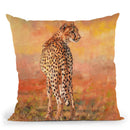 Cheetah Midday Sun Throw Pillow By David Stribbling