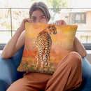Cheetah Midday Sun Throw Pillow By David Stribbling