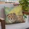 Cheetah Portrait Throw Pillow By David Stribbling