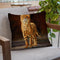 Cheetahb Cub Throw Pillow By David Stribbling