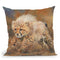 Cheetah Dust Throw Pillow By David Stribbling