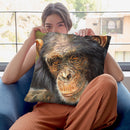 Chimp The Thinker Throw Pillow By David Stribbling