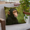 Chimp Throw Pillow By David Stribbling