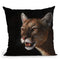 Cougar Throw Pillow By David Stribbling