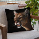 Cougar Throw Pillow By David Stribbling