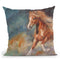 Dancing Horse Throw Pillow By David Stribbling