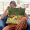 Deer Family Throw Pillow By David Stribbling