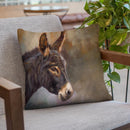 Donkey Throw Pillow By David Stribbling