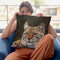 Eurasian Lynx Throw Pillow By David Stribbling