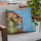 Fox Drinking Throw Pillow By David Stribbling