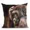 Gorilla Thinking Throw Pillow By David Stribbling