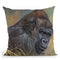 Gorilla Throw Pillow By David Stribbling