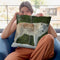 Grey Wolf In Snow Throw Pillow By David Stribbling