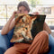 Grey Wolf Portrait Throw Pillow By David Stribbling