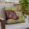 Hippo Throw Pillow By David Stribbling