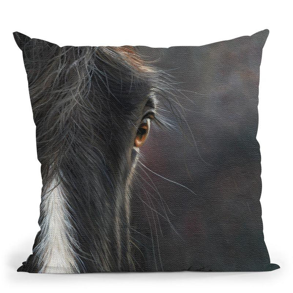 Horse Portrait Throw Pillow By David Stribbling