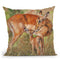 Impala And Young Throw Pillow By David Stribbling