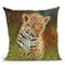 Jaguar Cub Throw Pillow By David Stribbling