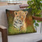 Jaguar Cub Throw Pillow By David Stribbling