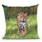 Jaguar I Throw Pillow By David Stribbling