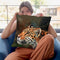 Jaguar Throw Pillow By David Stribbling