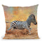 Kicking Up Dust Throw Pillow By David Stribbling
