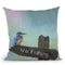 Kingfisher No Fishing Throw Pillow By David Stribbling