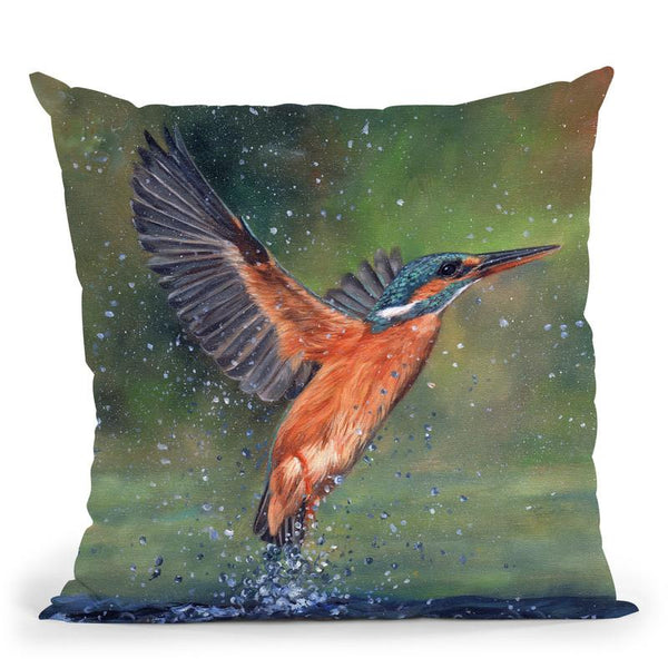 Kingfisher Iii Throw Pillow By David Stribbling