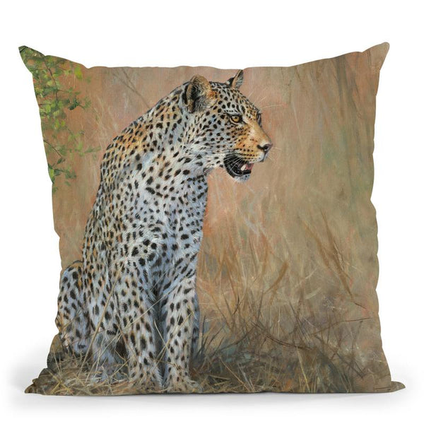 Leopard Throw Pillow By David Stribbling