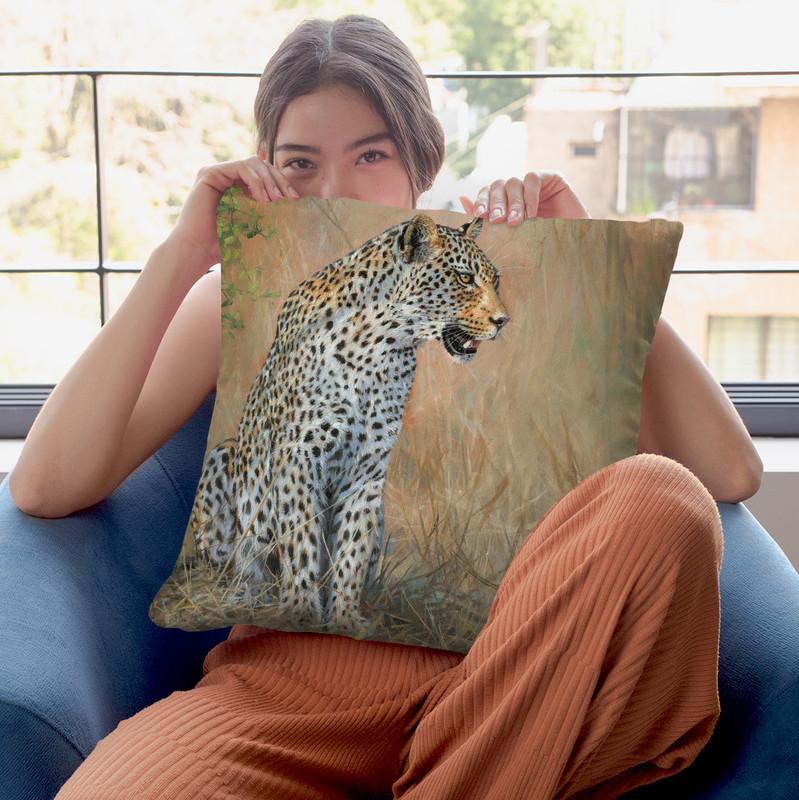 Leopard Throw Pillow By David Stribbling