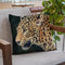 Leopard Head Side Throw Pillow By David Stribbling