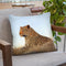 Leopard Laying Rock Grass Throw Pillow By David Stribbling