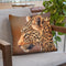Leopard Looking Left Throw Pillow By David Stribbling