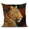 Leopard Looking Right Throw Pillow By David Stribbling