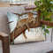 Leopard On A Tree Throw Pillow By David Stribbling