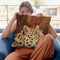 Leopard Portrait Looking Up Right Throw Pillow By David Stribbling