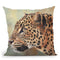 Leopard Side Profile Throw Pillow By David Stribbling