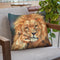 Lion And His Cub Throw Pillow By David Stribbling
