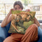 Lion And Lioness Throw Pillow By David Stribbling