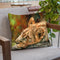 Lion Cub Laying Throw Pillow By David Stribbling