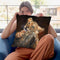 Lion Cub Tree Throw Pillow By David Stribbling