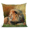 Lion Full Throw Pillow By David Stribbling