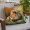 Lion Full Throw Pillow By David Stribbling