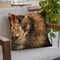 Lion Half Face Throw Pillow By David Stribbling