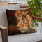 Lion V Throw Pillow By David Stribbling
