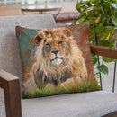 Lion Iv Throw Pillow By David Stribbling