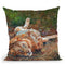 Lion On Back Throw Pillow By David Stribbling