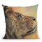 Lion Profile Throw Pillow By David Stribbling
